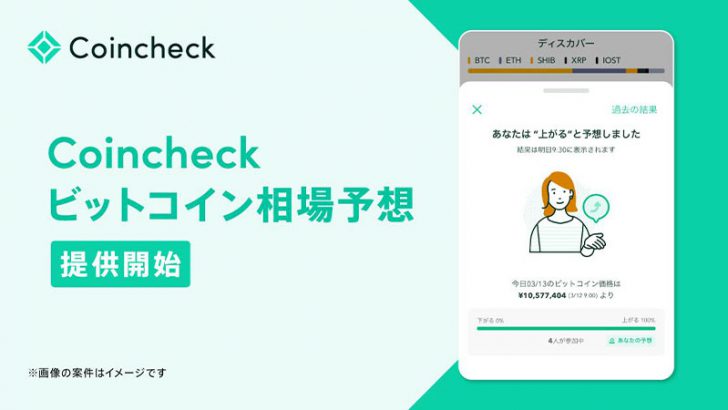 コインチェック：スマホアプリで「ビットコイン相場予想」提供開始