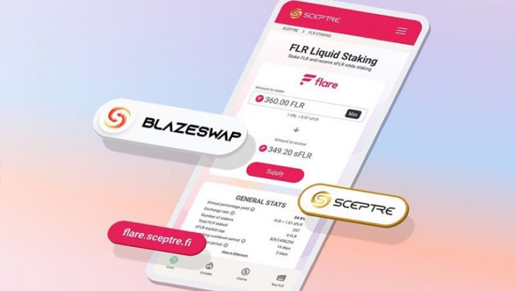 Flare基盤DEXのBlazeSwap：Sceptreの「sFLRトークン」をサポート