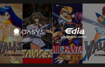 オアシス（Oasys/OAS）139のレトロゲームIPを所有する「Edia」と提携